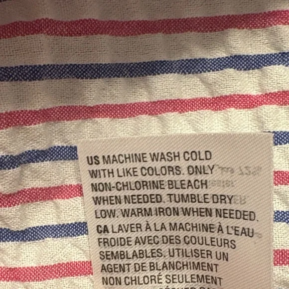 Red, White and Blue Striped Seersucker Dress - Picture 8 of 8